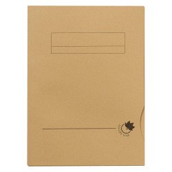 Pack 50 files 2 flaps Fast Nature Line kraft 180 g 24 x 32 cm