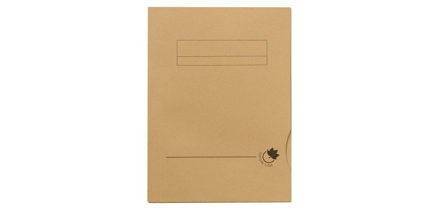 Pack von 50 Schnellheftern mit 2 Klappen Fast Nature Line aus Wellpappe 180 g - Format 24 x 32 cm