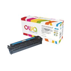 Toner Owa compatible HP 125A-CC541A cyan pour imprimante laser