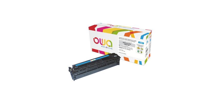 Toners Owa compatibles HP 125A couleurs séparées pour imprimante laser
