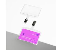 Badges Avery with clip 60 x 90 mm - Box of 25