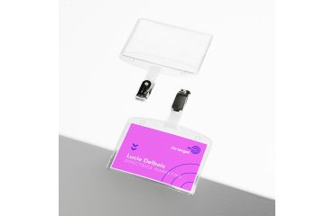 Identificador con clip Avery