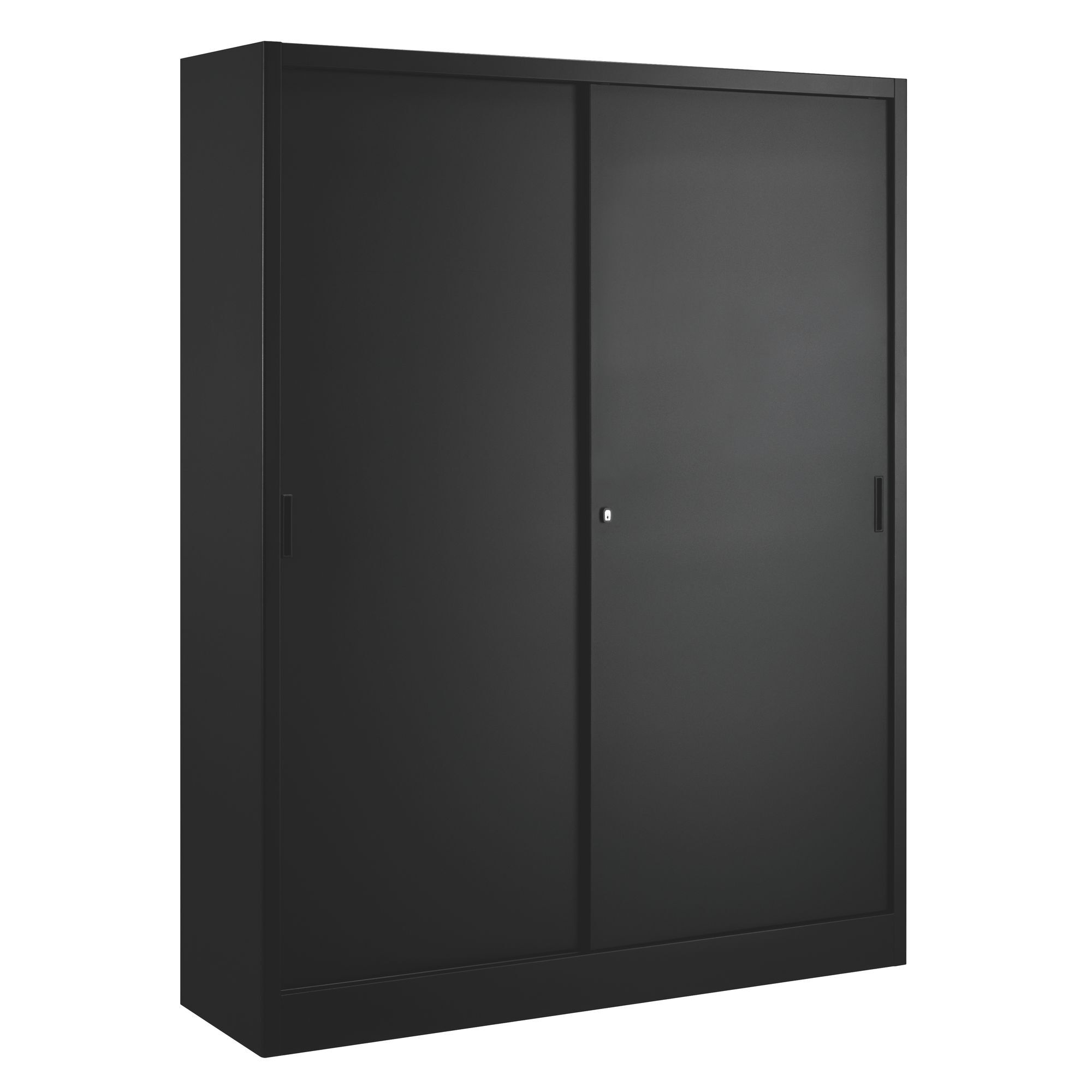 Hoge kast met schuifdeuren H 200 D 45 cm groot volume