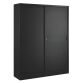 Hoge kast met schuifdeuren H 200 D 45 cm groot volume