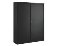Armoire porte coulissante 200x160cm noir
