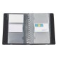 Business card holder Exacompta Exacard polypropylene 150 x 200 mm black 120 cards.