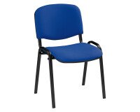 Klassischer Konferenzstuhl mit schwarzem Gestell