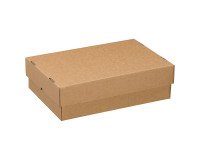 Shipping boxes with lid (or telescopic) brown kraft L 43 x W 33 x D 8/14 cm