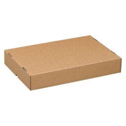 Carton Boîte cloche "télescopique" kraft brun L 43 x l 31 x H 10,5/18 cm
