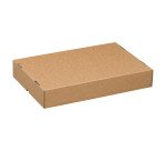 Boîte cloche "télescopique" kraft brun L 43 x l 31 x H 10,5/18 cm