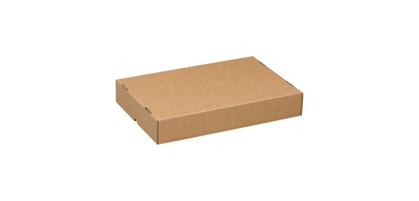 Variable Höhenkartonbox mit teleskopischem Deckel.