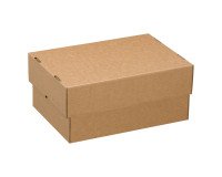 Telescopic box in cardboard kraft brown W 50 x D 33 x H 9,5/16 cm
