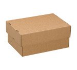 Boîte cloche "télescopique" kraft brun L 50 x l 33 x H 9,5/16 cm