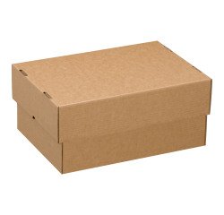 Kartonnen 'telescopische' doos Kraft bruin B 50 x D 33 x H 9,5/16 cm