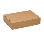 Boîte cloche "télescopique" kraft brun L 50 x l 33 x H 9,5/16 cm