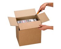 Boxes with automatic bottom and adjustable height L 21.5 x W 15.5 x H 10/14 cm