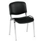 Chaise CONFÉRENCE - vinyle pieds chromé