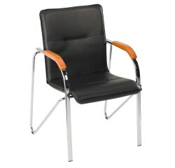 Sillón de oficina Brio Elegans color negro/cerezo