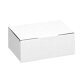 Shipping box white kraft single groove L 25 x W 15 x D 10 cm