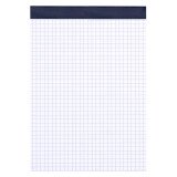 Bloc de bureau Budget 14 x 21 cm agrafé sans couverture - 5 x 5 - 100 feuilles