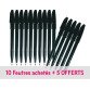 Pack de 10 + 5 stylos feutre Pentel Sign Pen à capuchon pointe 1 mm - écriture moyenne
