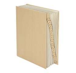 Eckspann-Sammelmappe Extendos aus Wellpappe mit 24 alfabetischen Unterteilungen - Braun