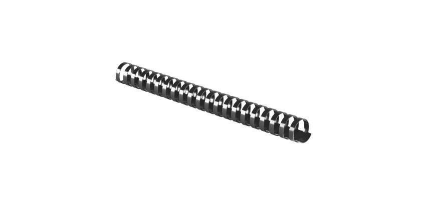 Baguette reliure anneaux plastique PAVO 25 mm couleur - Boîte de 50