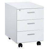 Mobile drawer cabinet Essenzza 3 drawers white 