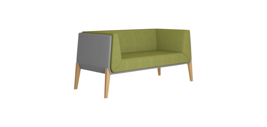 Canapé 2 places Gaia - tissu laine 70%, certifié non feu