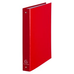 Carpeta Exacompta de 4 Anillas de cartón forrado 30 mm rojo