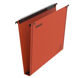 Hängemappen für Schubladen 33 cm Premium Wellpappe VMG Esselte Boden 30 mm - Orange