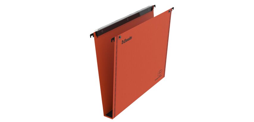 Hängemappen für Schubladen 33 cm Premium Wellpappe VMG Esselte Boden 30 mm - Orange