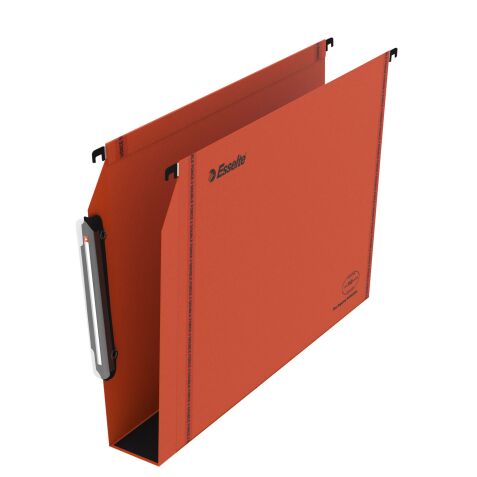 Hängemappen für Schränke 33 cm Premium Wellpappe LMG Esselte Boden 50 mm - Orange