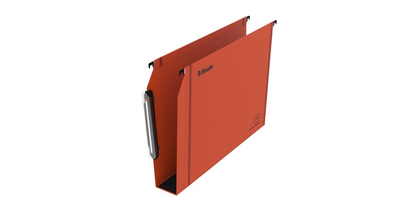 Dossier suspendu kraft pression Esselte fond 5 cm pour armoire - orange