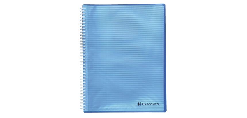 Protège-documents Exacompta Linicolor polypropylène A4 60 pochettes - 120 vues - bleu