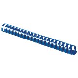 Baguette reliure anneaux plastique PAVO 25 mm couleur - Boîte de 50