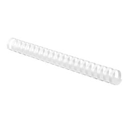 Canutillos de plástico 25 mm Ø color blanco Caja de 50