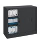 Low metal cabinet with sliding doors H 105 D 45 cm large volume