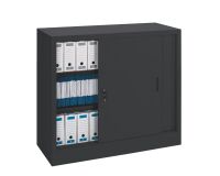 Armoire porte coulissante 105x120 noir