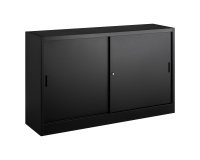 Low metal cabinet with sliding doors H 105 D 45 cm large volume