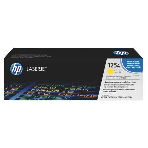 HP CB542A Tóner Original amarillo (1400 páginas)