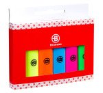 Surligneur Bruneau couleurs assorties Fun - Pochette de 6