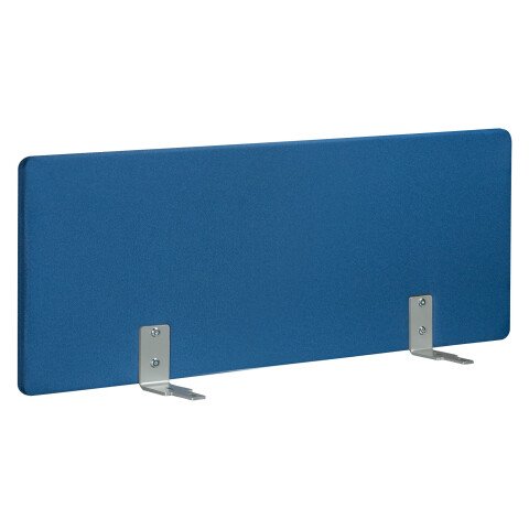 Panel de separación acústica azul 120 cm para escritorios Arko fijación aluminio