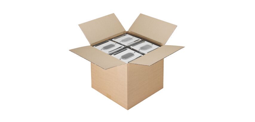 American box, double undulation, P 500 x L 500 x H 500 mm