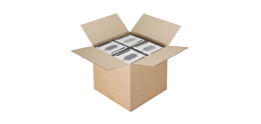 Carton Caisse américaine kraft brun simple cannelure L 40 x l 40 x H 40 cm