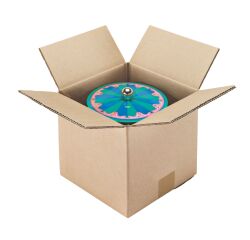 Kubusvormige kist enkel gegolfd 200x200x200