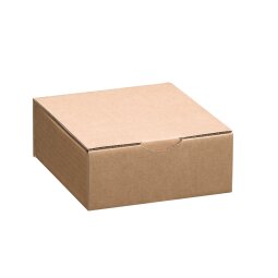 Boîte postale kraft brun simple cannelure H 6 x L 15 x P 15 cm