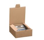 Boîte postale kraft brun simple cannelure H 6 x L 15 x P 15 cm