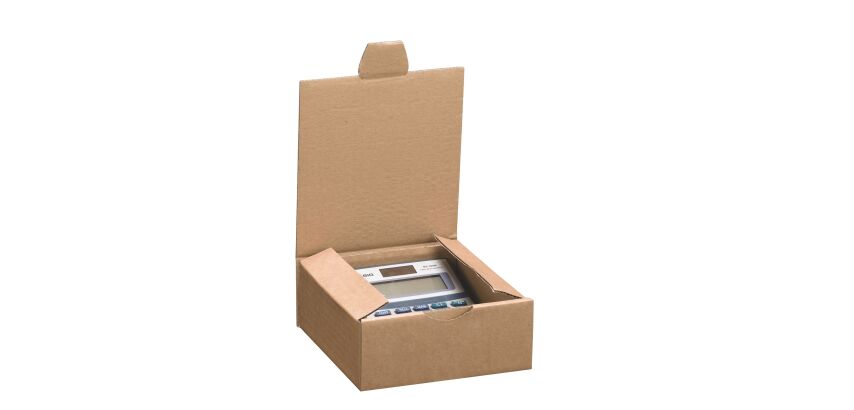 Brauner PostKarton einschichtig H 6 x B 15 x T 15 cm
