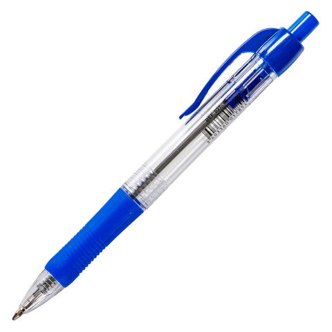 Bolígrafo retráctil Bruneau punta 1 mm azul